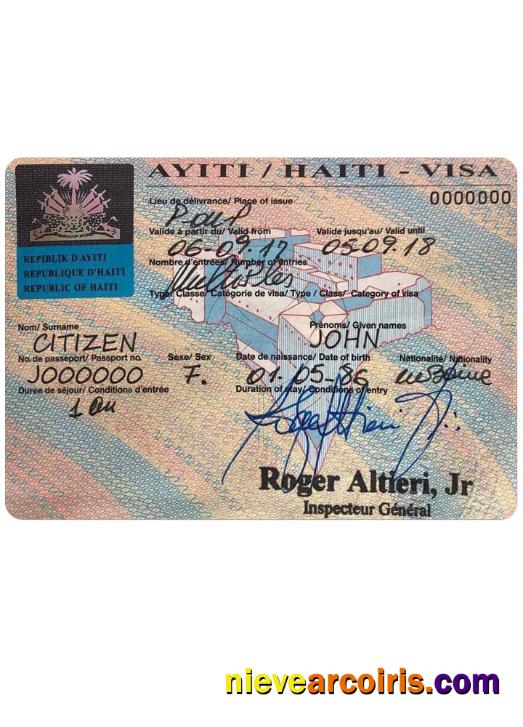 HAITI visa
